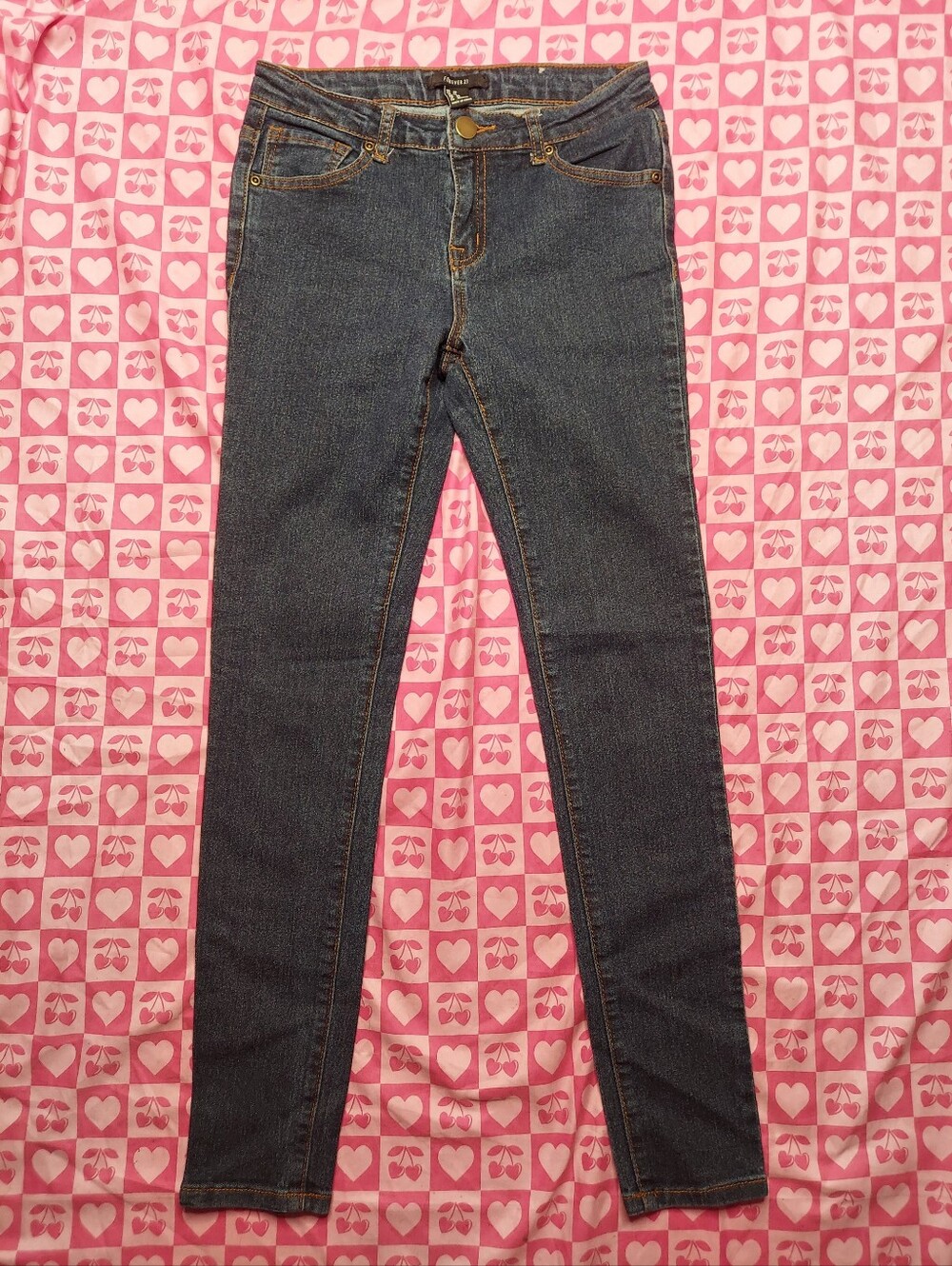 Forever 21 Skinny Blue Jeans
